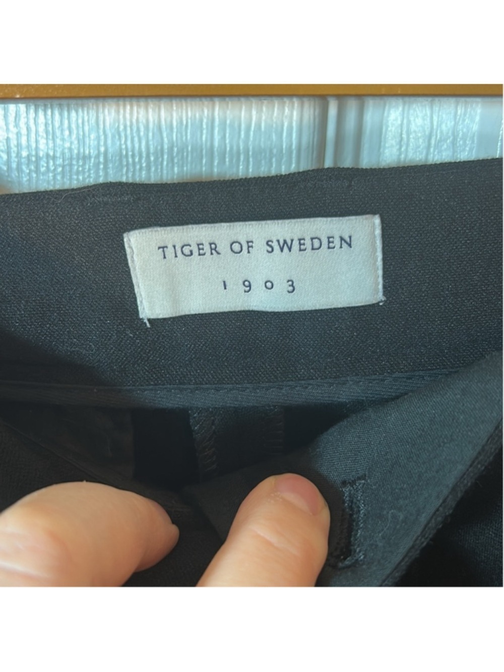 Tiger of Sweden Blossom S Black Trousers wool blend size 40/large scandi girl - Picture 4 of 9